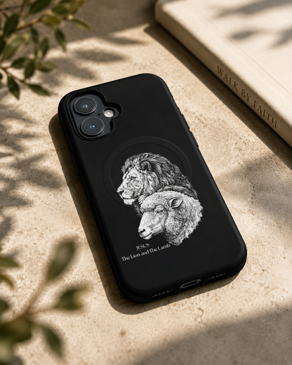 The Lion and The Lamb MagSafe® tough case for iPhone®